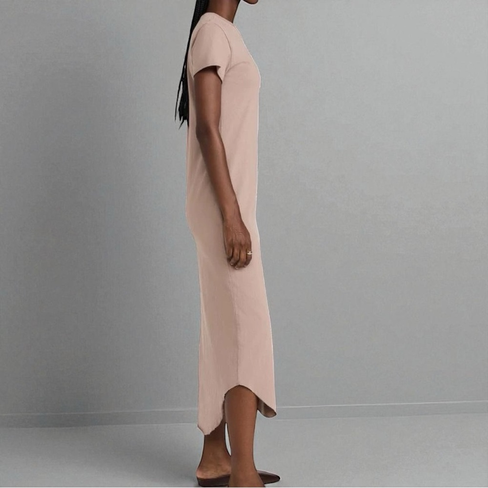 FRANK & EILEEN Harper Perfect Tee Maxi Dress in Cappuccino (S) - Picture 2 of 8